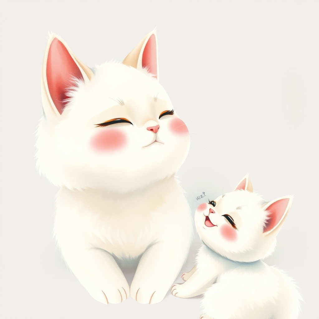 大人猫と子猫