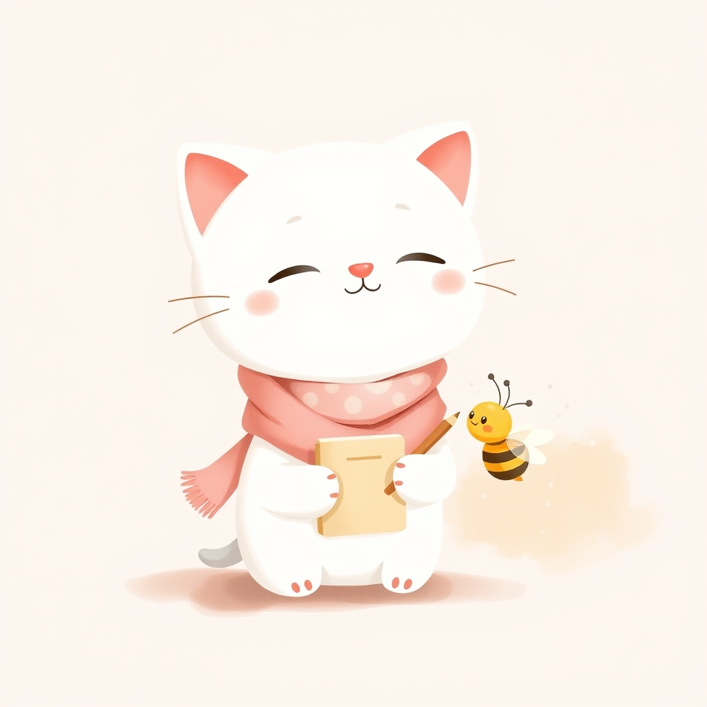 蜂さんにインタビュー中(メモ帳)
